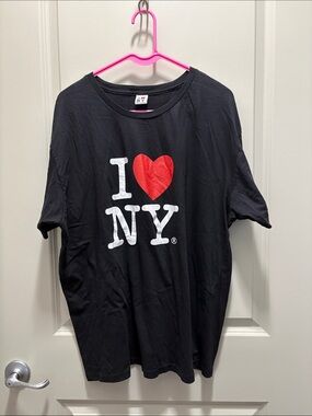 I Heart NY Graphic Tee - Black with Red Heart